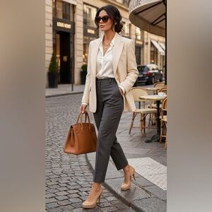 Circa Joan & David Nude Platform Stiletto Heel Size 9.5 Neutral Classic Pump